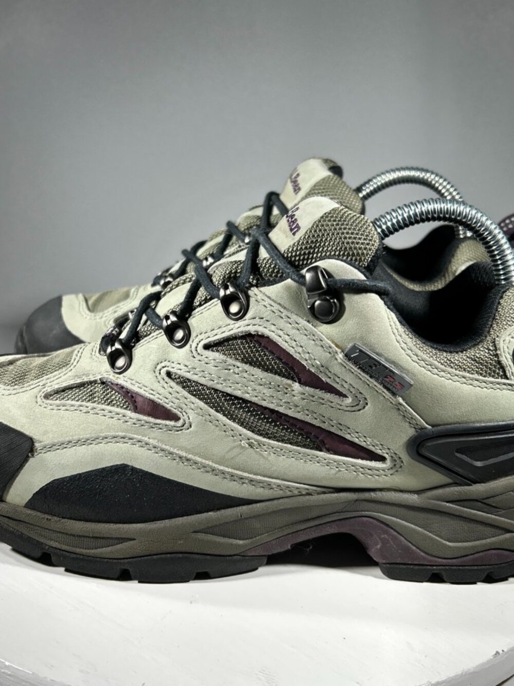 LL Bean Womens Hiking Boots Size 8.5 M Gray Tek Waterproof Trail Shoes DRI-LEX